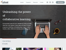Tablet Screenshot of cahootlearning.com